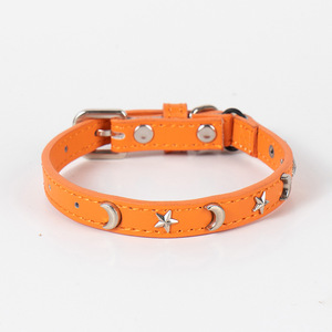 <span class=keywords><strong>Collar</strong></span> de perro de cuero hecho a mano con estilo de nuevo diseñador decorado con <span class=keywords><strong>1</strong></span> Fila de collares para mascotas de alta calidad cosidos por completo de estrella de níquel - Product Image 5