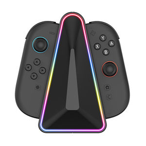 Stazione di Ricarica Magnetica Rapida 4-in-1 NS2 RGB con Supporto per 2 Controller Joycon per <span class=keywords><strong>Nintendo</strong></span> Switch2 Gamepad - Product Image 4