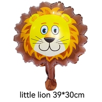 Ballons en aluminium pour enfants, jouet gonflable pour fête à thème zoo, accessoires pour ballons en aluminium de petite taille