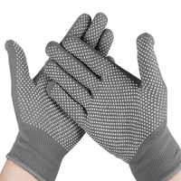 Gants antidérapants Gants à colle Gants à perles Fil de coton en plastique Résistant à l'usure Anti-dérapant Protection du travail
