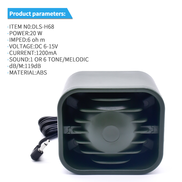 Hunting Bird Speaker Factory Wholesale Waterproof Horn Asia's Hot Selling Passive Voice Animal Hunting Siren High Power