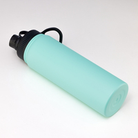 Offre spéciale Bouteille d'eau personnalisée 32/40/64oz grande capacité pour boisson thermique pour le sport avec LOGO 3 couvercles