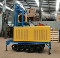 Foreuse rotative sur chenilles diesel hydraulique portable 22 CV pour le forage de puits d'eau