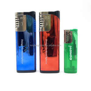 Khuyến mãi trong suốt Windproof có thể sạc lại nhẹ lớn butan món quà của bật lửa - Product Image 6