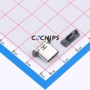 HX-TYPE-C 16P 180 LC-A H9.3 USB Connector Through hole Component (THT) Connector Type-C Female Through Hole 16P - Product Image 1