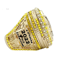 Anillo Conmemorativo Clásico de Baloncesto 2022, Joyería Conmemorativa para Hombres, Colección de Fans, Regalo con Caja