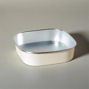 Vente chaude Jetable À Emporter Soupe Tasse Nouilles Salade Crème Glacée Dessert Emballage Or Feuille D'argent Papier Bols avec Couvercle - Product Image 2