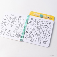Livre de coloriage personnalisé avec tampon magique et 3 marqueurs – Jouet de peinture graffiti pour enfants pour le jeu artistique et l'apprentissage