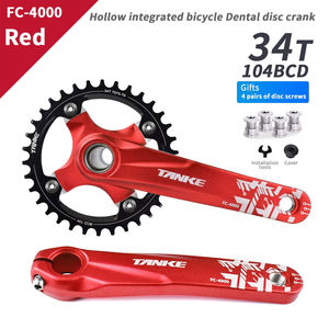 TANKE <span class=keywords><strong>Bielas</strong></span> 170MM Bicicleta Plato Hueco Integrado <span class=keywords><strong>Bielas</strong></span> 104 BCD Estrecho Ancho Bicicleta <span class=keywords><strong>MTB</strong></span> Corona Agujero Cuadrado Piñón Manivela - Product Image 6