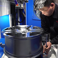 Equipo para Pulir Llantas, Máquina de Reparación de Ruedas, Torno CNC, Máquina de Corte de Llantas de Aleación de Aluminio para Vehículos AWR906VP