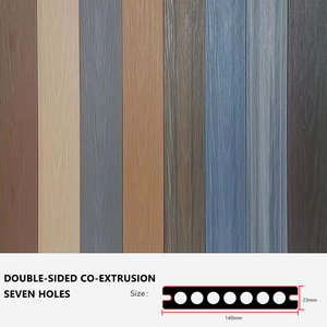 Tarima Exterior <span class=keywords><strong>de</strong></span> WPC Resistente a los Rayos UV y a la Corrosión, Diseño Europeo <span class=keywords><strong>de</strong></span> Lujo Ligero, Sistema <span class=keywords><strong>de</strong></span> Bloqueo Doble, Tablas Encajables Coextruidas sin Juntas - Product Image 3