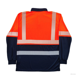 Vente en gros Polo réfléchissant à manches longues haute visibilité pour les vêtements de travail de sécurité haute visibilité pour les travaux routiers et industriels - Product Image 2
