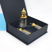 Boîte de bouteille de parfum ronde avec Logo imprimé personnalisé, boîte d'emballage cadeau de parfum de luxe