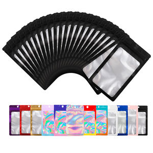 Bolsas <span class=keywords><strong>de</strong></span> aluminio <span class=keywords><strong>de</strong></span> alta barrera negras con fondo plano, reutilizables, para almacenar granos <span class=keywords><strong>de</strong></span> café, con válvula - Product Image 2