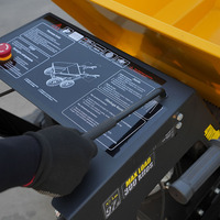 AUSTTER 250kg Mini Camion Dumper Compact Essence Brouette Avec Briggs & Stratton / Ducar / Lifan / Loncin / Rato Essence Engi