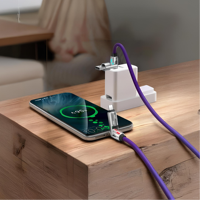 Câble de charge USB multifonction 4 en 1 MAX 240W, cordon de charge rapide avec A+Type C pour iPhone, iPad, Galaxy, MacBook, tablettes, blindage en feuille d'aluminium