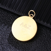 Bijoux Hip Hop Haute Couture, pendentif rond en diamant moissanite, or jaune 18 carats massif, pendentif et collier personnalisés