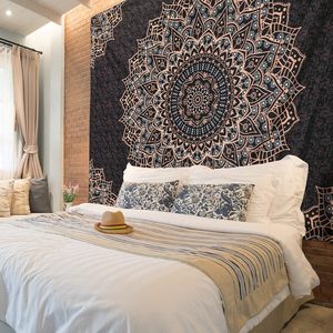 Tapiz Mandala Bohemio para Colgar en la Pared, Decoración Artística de Poliéster Estampado para Dormitorio y Sala de Estar - Product Image 2