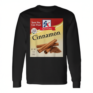 Camiseta de manga larga con estampado de condimentos de canela y especias navideñas - Product Image 2