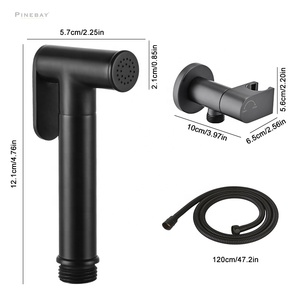 PINEBAY High Quality Brass WC Toilet Shattaf Bathroom Brass Handheld Douche Spray Shower Woman Self Cleaning <strong>Bidet</strong> <strong>Sprayer</strong> - Product Image 3