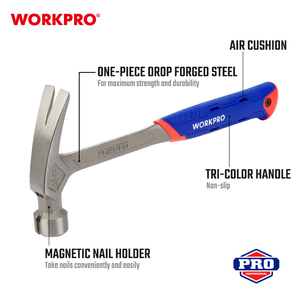 Búa Vuốt Một Mảnh WORKPRO 560G (20OZ), Búa Vuốt Có Tay Cầm Đệm Khí - Product Image 6