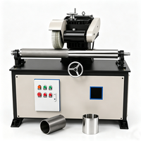 Machine de polissage externe pour tubes ronds à vitesse réglable, ponceuse-polisseuse pour surface extérieure de tubes métalliques