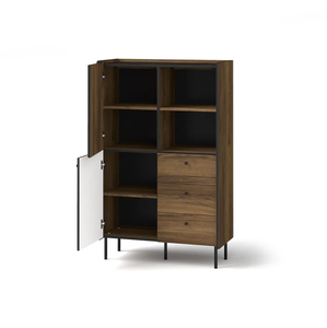 Kommode Highboard Geriffelt Mit Schubladen Breite 88cm Höhe 140cm Tiefe 40cm - Product Image 2