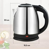 Appareils électroménagers de cuisine, chauffe-eau à induction, bouilloire noire de voyage, bouilloire électrique petite en acier inoxydable