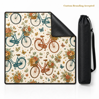 Tapis de Mahjong Bicycle Bloom No Rules, 31,5x31,5 pouces, tapis de poker, couverture de table de jeu, housse de table pliable, tissu de Mahjong