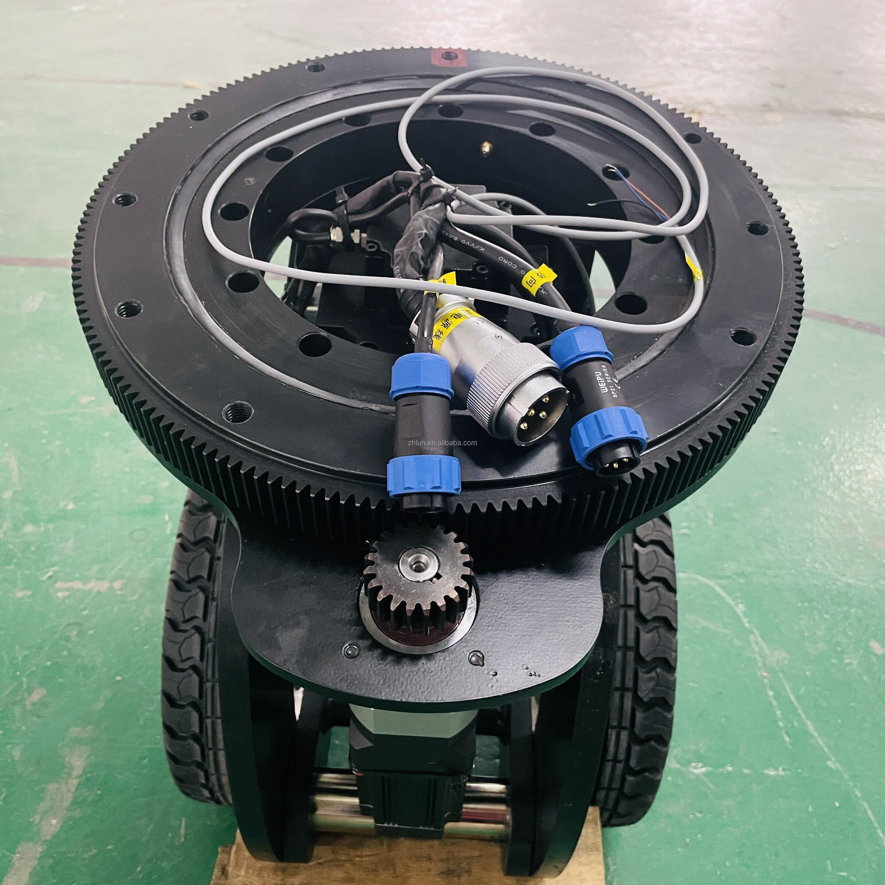 Integral Damping Impco 10Inches AGV Drive Wheel Sinolift Noblelift Rubber Wagon Wheels