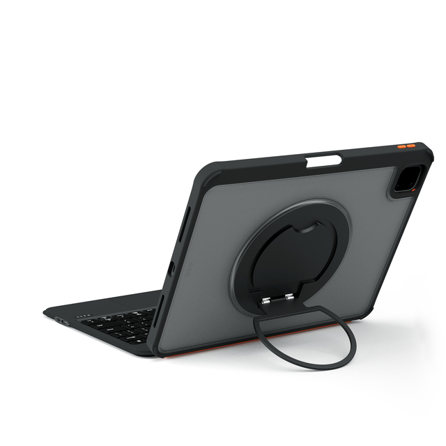 New 360 Degree Swivel Magnetic for 5.3 Wireless Keyboard Pro 11 M4 2024 with Top Pencil Holder 7 Color Backlit Folio Case