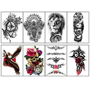 Tatuajes Temporales de <span class=keywords><strong>Henna</strong></span> con Diseño de Loto Personalizado para Hombre y Mujer - Product Image 3