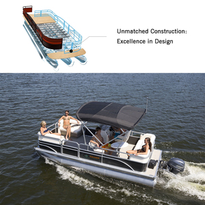 2025 Ecocampor Vente de pontons flottants <span class=keywords><strong>Bateau</strong></span> <span class=keywords><strong>ponton</strong></span> à moteur électrique avec remorque - Product Image 5
