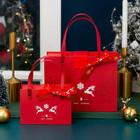 Boîte de sac en papier de carton de luxe avec logo personnalisé en gros emballage de boîtes cadeaux de Noël