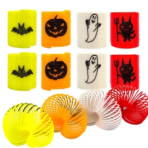 Jouet anti-stress pour fête 2023, jouet pour enfants, ressorts en spirale en plastique de 3,5 cm, arc-en-ciel d'Halloween pour filles et garçons - Product Image 3