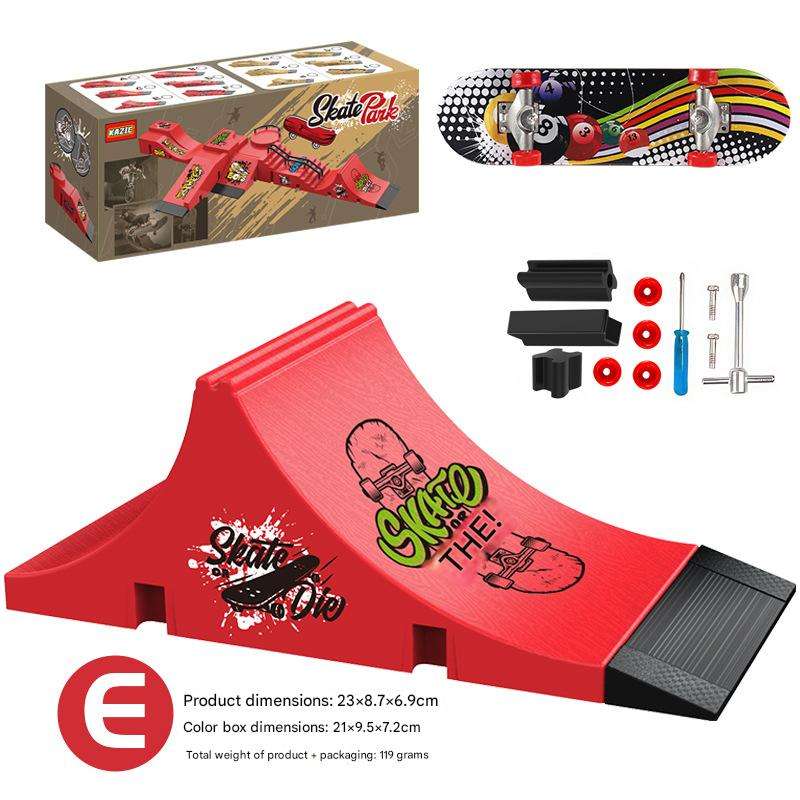 [Rouge] Style E (comprend 1 skateboard)