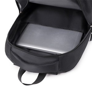 Large Capacity Laptop <b>Backpack</b> For Men Business Travel Oxford Cloth Shoulder Bag <b>With</b> Laptop <b>Compartment</b> Solid Color - Product Image 3