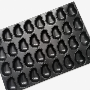 Venta al por mayor personalizada de grado alimenticio de aluminio de acero de alta calidad profesional antiadherente de <span class=keywords><strong>mango</strong></span> bandejas para hornear pasteles moldes para pasteles bandeja para hornear - Product Image 2