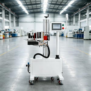 Máquina Automática de Etiquetado Lateral para Cajas de Cartón, Aplicador de Etiquetas de Papel Motorizado, Pantalla Táctil PLC, Cinta Transportadora Completa - Product Image 1