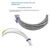 Sensor de Temperatura Tipo Termopar K/E de Acero Inoxidable PT100/CU50, Tipo ODM/OEM, Sonda de 50mm 100mm 150mm 200mm