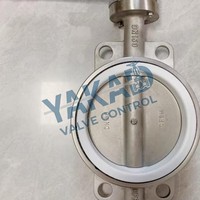 Válvula de Mariposa Sanitaria de Acero Inoxidable 304/316L, Palanca Manual, Cumple con la Normativa de la FDA, Biorreactor Farmacéutico CIP