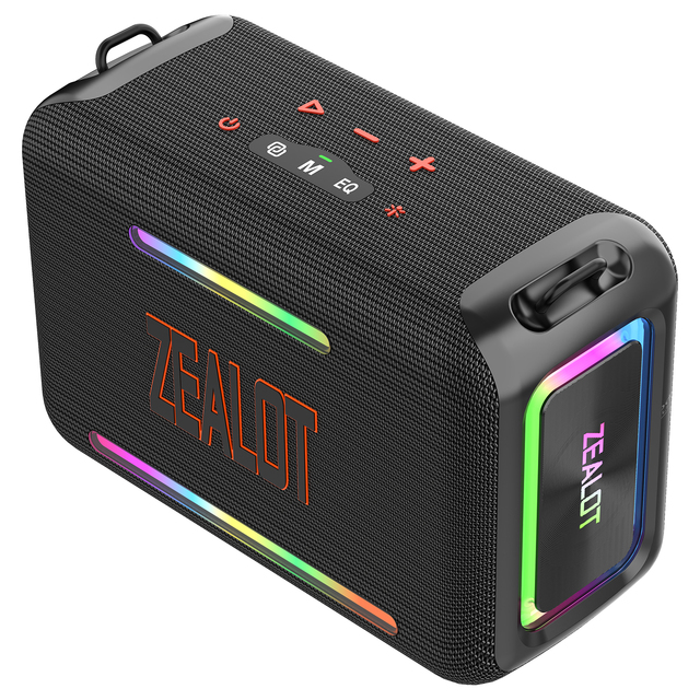ZEALOT S95 120W IPX6 Waterproof Speaker with Long Standby/EQ/Stereo Pair/RGB Loud Outdoor Portable Speaker for Party