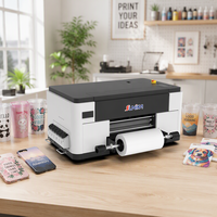 Nouvelle imprimante UV DTF de bureau automatique avec deux têtes d'impression F1080 pour la personnalisation de bouteilles en verre et de tasses en céramique pour les boutiques de cadeaux