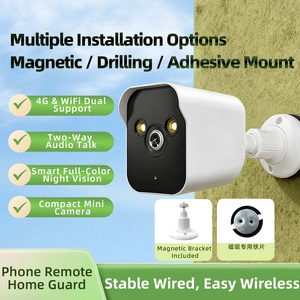 กล้องรักษาความปลอดภัยบ้านอัจฉริยะ 4MP 4G หรือเชื่อมต่อแบบมีสาย กล้องวงจรปิดเสียงสองทาง กล้องภายในอาคาร กล้องเน็ตเวิร์ค - Product Image 1