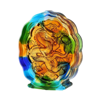 Artfamily Personnalisation Statue d'animal d'intérieur Sculpture de dragon en verre CE.0314.ACG Procédé de fusion à la cire perdue Jiangsu Cadeau d'affaires pour bureau