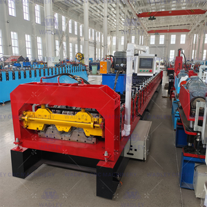 COLOR Steel Roof <b>Tile</b> <b>Sheet</b> Making Roll Forming Machine Steel Metal Deck Floor Roll Forming Machine - Product Image 4