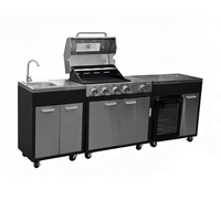 Fabricant de cuisines d'extérieur, solution tout-en-un, grills à charbon en acier inoxydable, armoire pour les rassemblements familiaux et les moments de convivialité