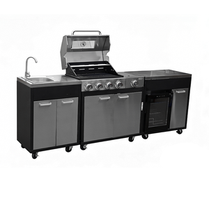 Outdoor Kitchen Manufacturer Gas Grill And Griddle Convenient Charcoal <strong>BBQ</strong> Grills Stainless Steel <strong>BBQ</strong> Cabinet - Product Image 4