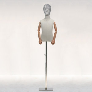 High End Kids Mannequins in Stock <strong>Model</strong> Props Half Body for <strong>Children's</strong> Clothing Store Window Electroplated Head <strong>Model</strong> Rack - Product Image 6