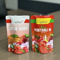 Sac de cuisson sous vide alimentaire en plastique pochette de cornue 4 couches haute température 121 sachet de sauce tomate de qualité alimentaire emballage pour sauce